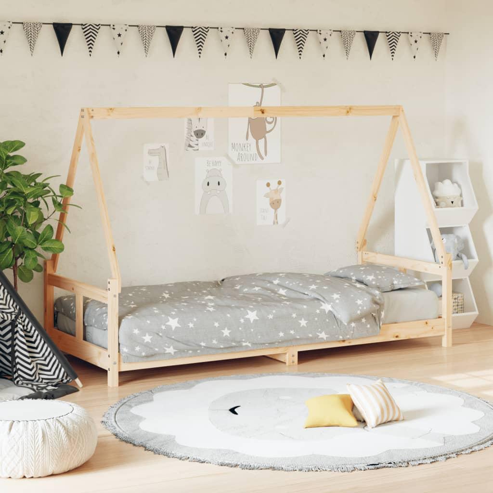 VIDAXL Cadre de lit pour enfants 80x200 cm bois de pin massif