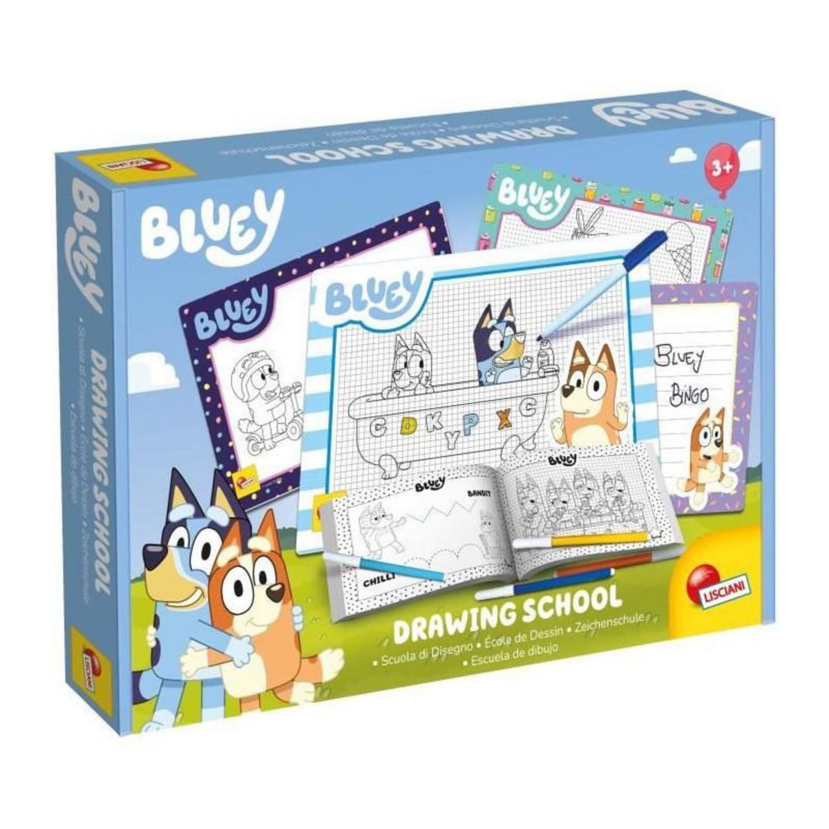 LISCIANI GIOCHI Ecole de dessin - Bluey drawing school - pour apprendre a dessiner - LISCIANI