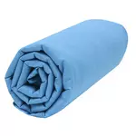 PTIT BASILE Drap housse bébé coton Bio 60x120 cm . Coloris disponibles : Bleu, Orange, Rose, Gris, Jaune, Ecru, Rose Violet, Taupe, Blanc