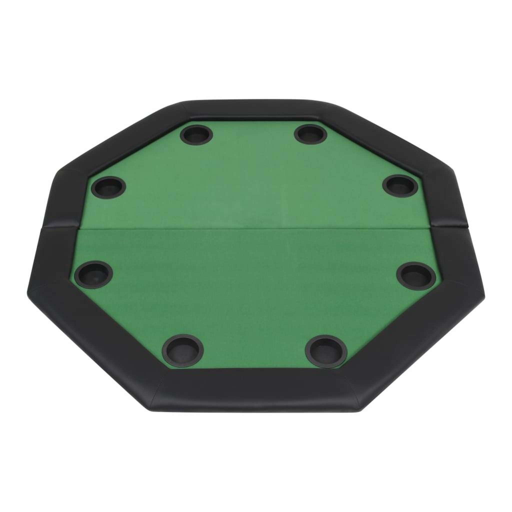Voir la diapositive 4 : VIDAXL Table de poker pliable pour 8 joueurs 2 plis Octogonale Vert
