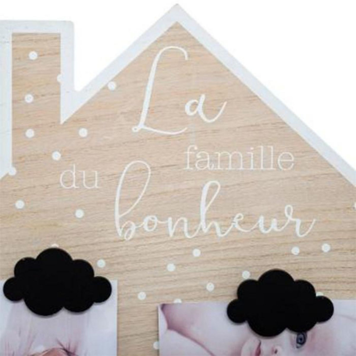 Atmosphera Kids Pêle-Mêle  Maison du Bonheur  52cm Noir & Blanc