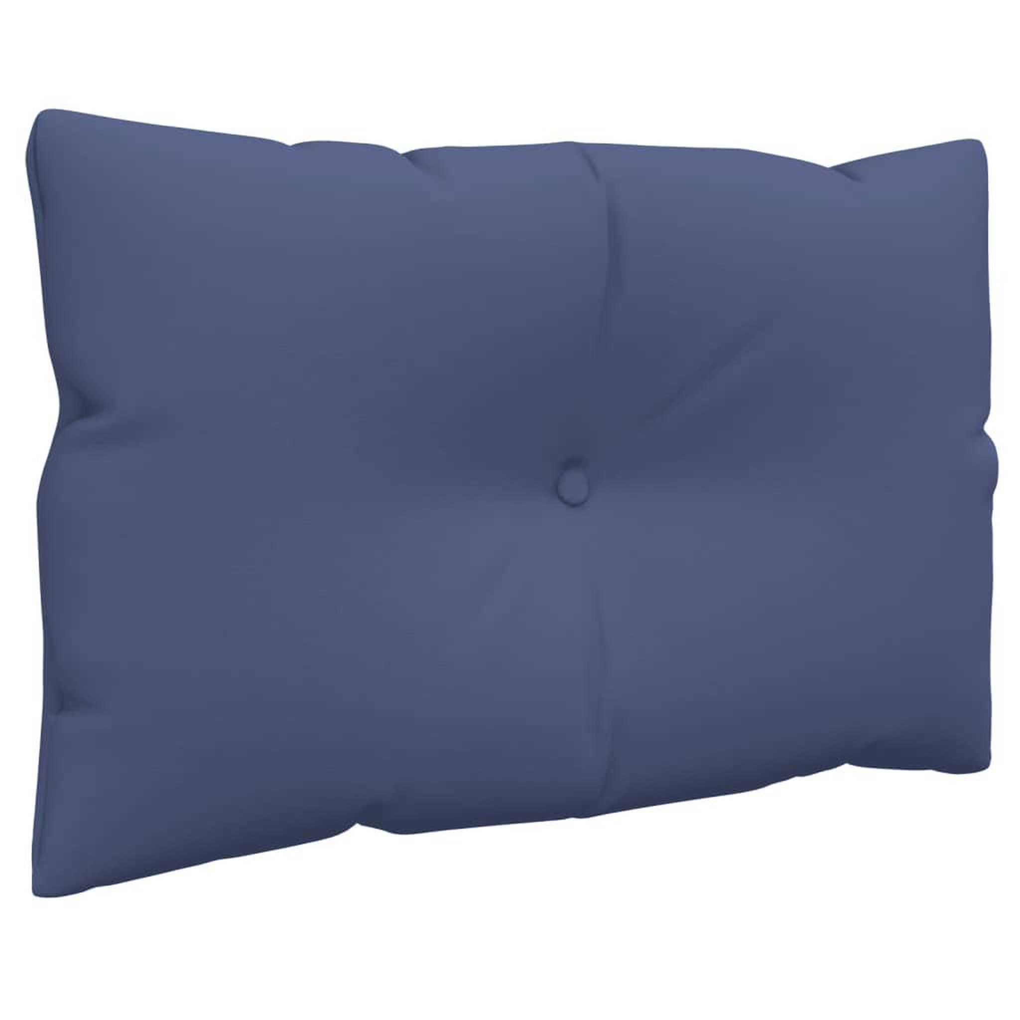 Voir la diapositive 5 : VIDAXL Ensemble de coussins en palette bleu marine 60x38x13 cm tissu