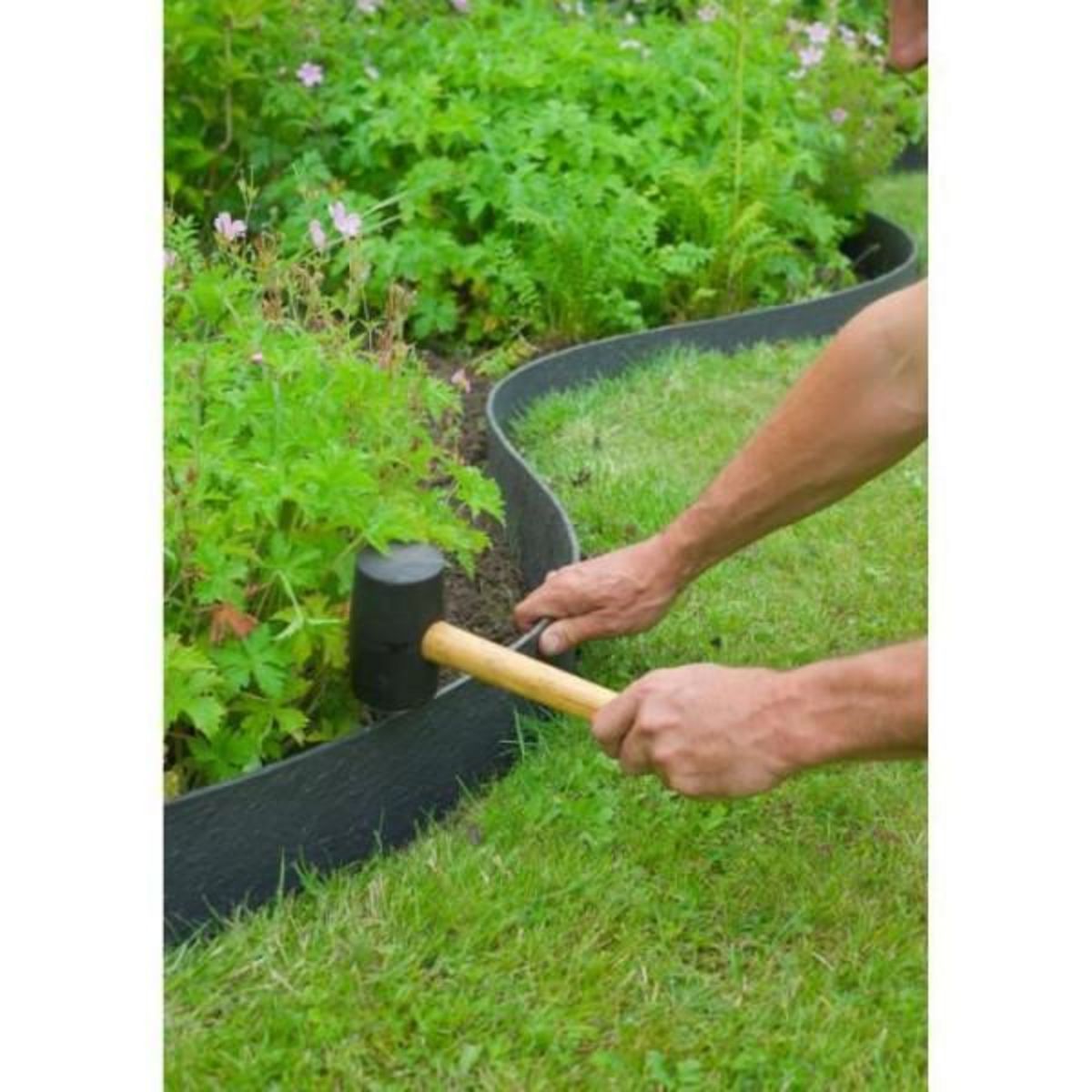 NATURE Nature Bordure de jardin 0,12x12 m 5 mm noir 446388