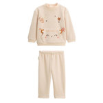 Petit Béguin Pyjama enfant 2 pièces en polaire Chincha. Coloris disponibles : Beige