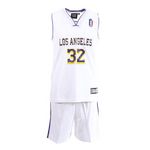 SPORTZONE Los Angeles Ensemble de basket Noir/Orange Enfant Sport Zone. Coloris disponibles : Blanc