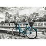 EDUCA Puzzle 500 pièces : Coloured Black & White : Bicyclette près de Notre-Dame