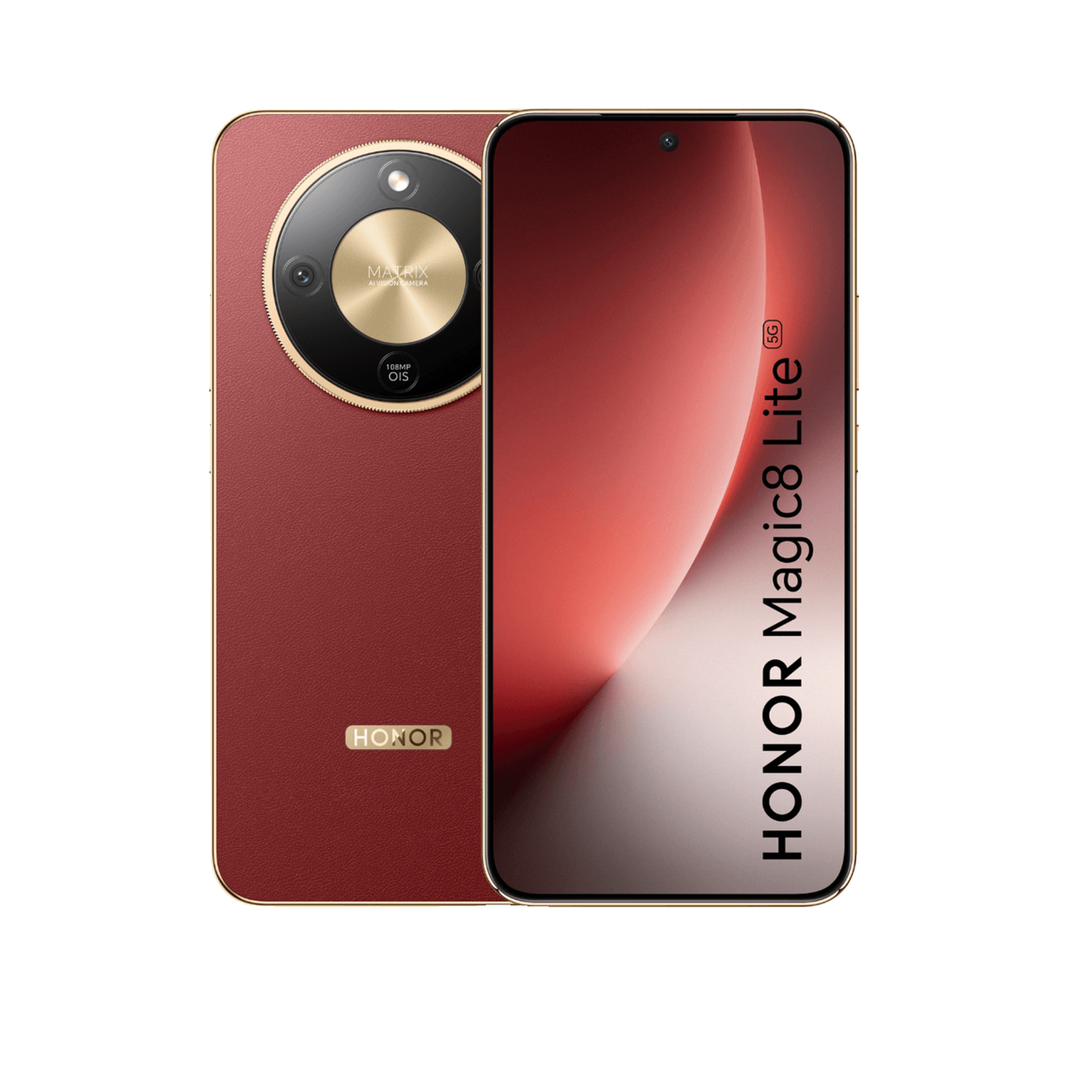 Honor Magic8 Lite 5G 8Go Double SIM Rougeâtre