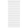 Voir la diapositive 1 : VIDAXL Store zebre blanc 105x200 cm largeur du tissu 100,9cm polyester