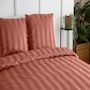 Voir la diapositive 2 : Home collection Parure housse de couette 100% satin de microfibre