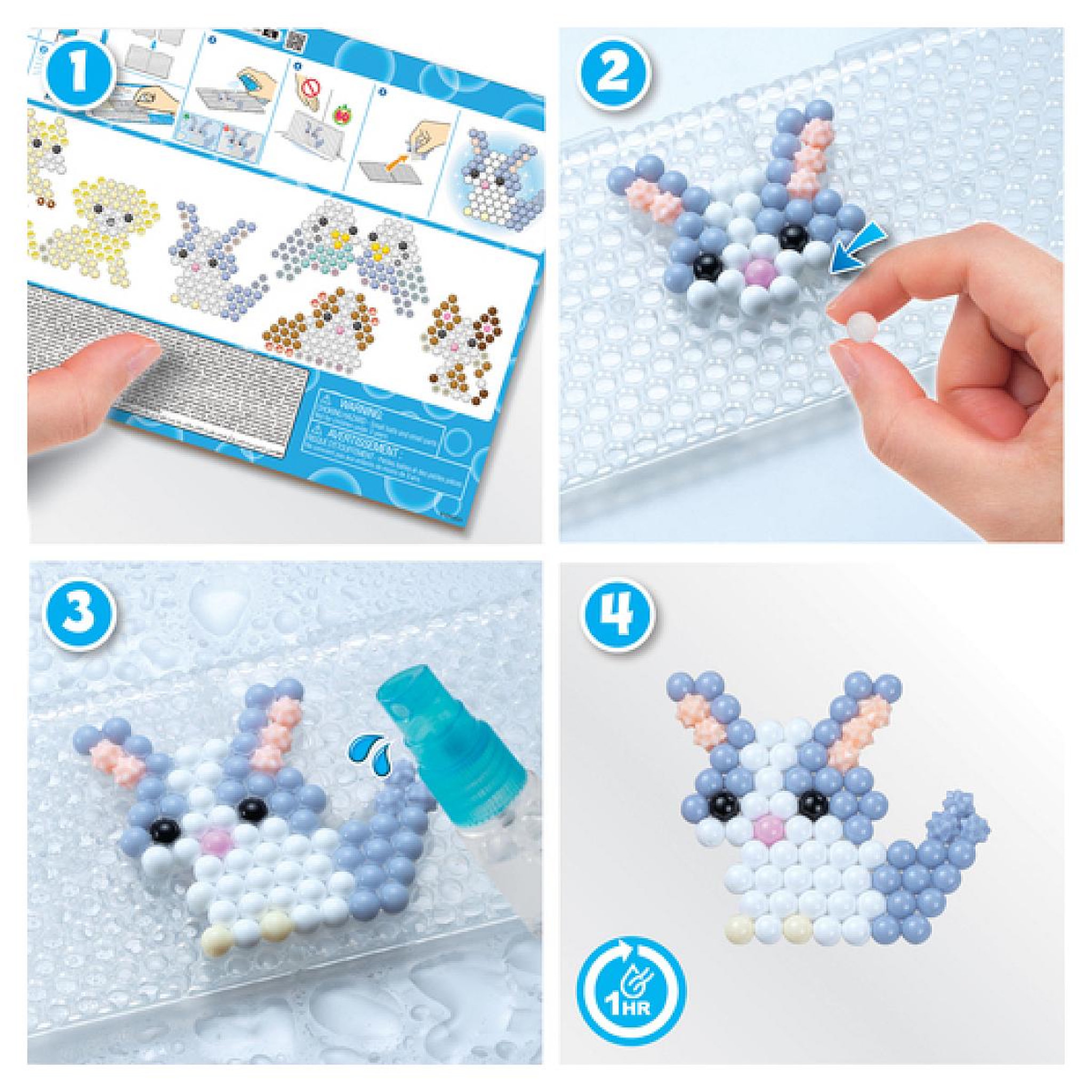 Voir la diapositive 5 : Aquabeads 35067  Le kit des animaux mignons