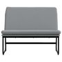 Voir la diapositive 3 : VIDAXL Banc Gris clair 100x75x76 cm Tissu