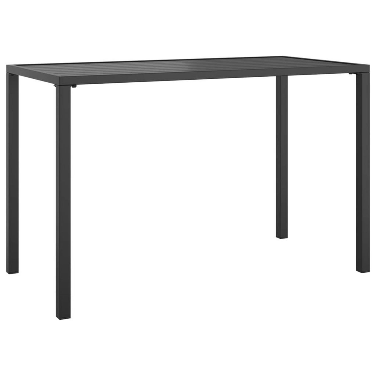 VIDAXL Table a manger de jardin anthracite 110x54x70 cm acier