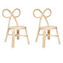 Voir la diapositive 1 : Atmosphera Kids Lot de 2 Chaises Enfant  Rotin  60cm Naturel
