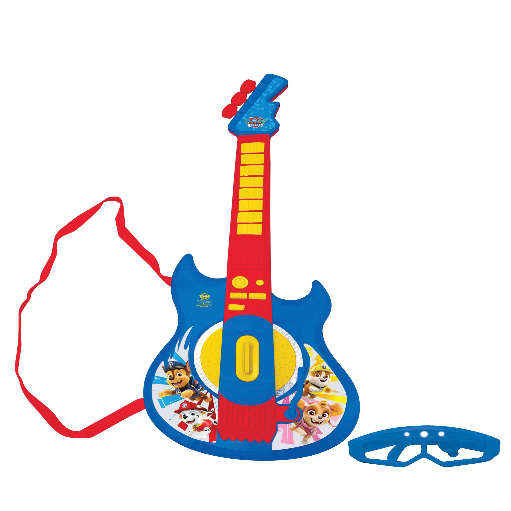 Voir la diapositive 2 : Lexibook Guitare Électronique Lumineuse avec lunettes et micro Pat'Patrouille