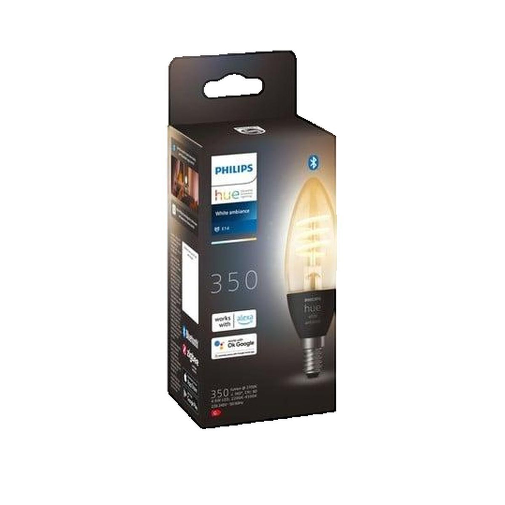 Voir la diapositive 3 : Philips Ampoule Philips Hue WA E14 4,9W Filament