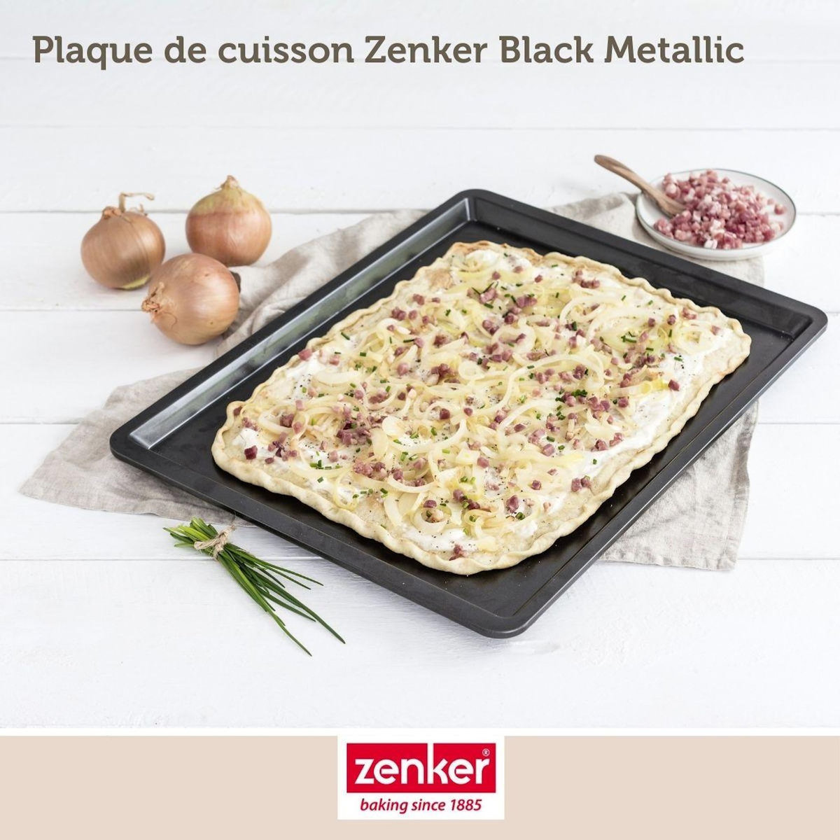 ZENKER Plaque de cuisson four 42 x 32 cm Zenker Black Metallic