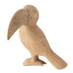 Paris Prix Statuette Déco en Bois  Toucan  25cm Naturel