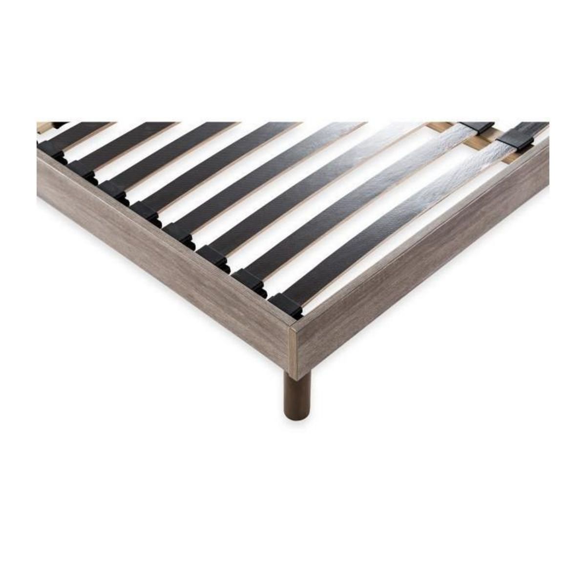 DEKO DREAM DEKO DREAM Sommier en kit 140x190 - Decor chene et gris