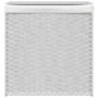 Voir la diapositive 3 : VIDAXL Panier a linge avec 2 sections blanc 53x35x57 cm resine tressee