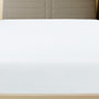 Voir la diapositive 3 : VIDAXL Drap-housse Jersey Blanc 90x200 cm Coton