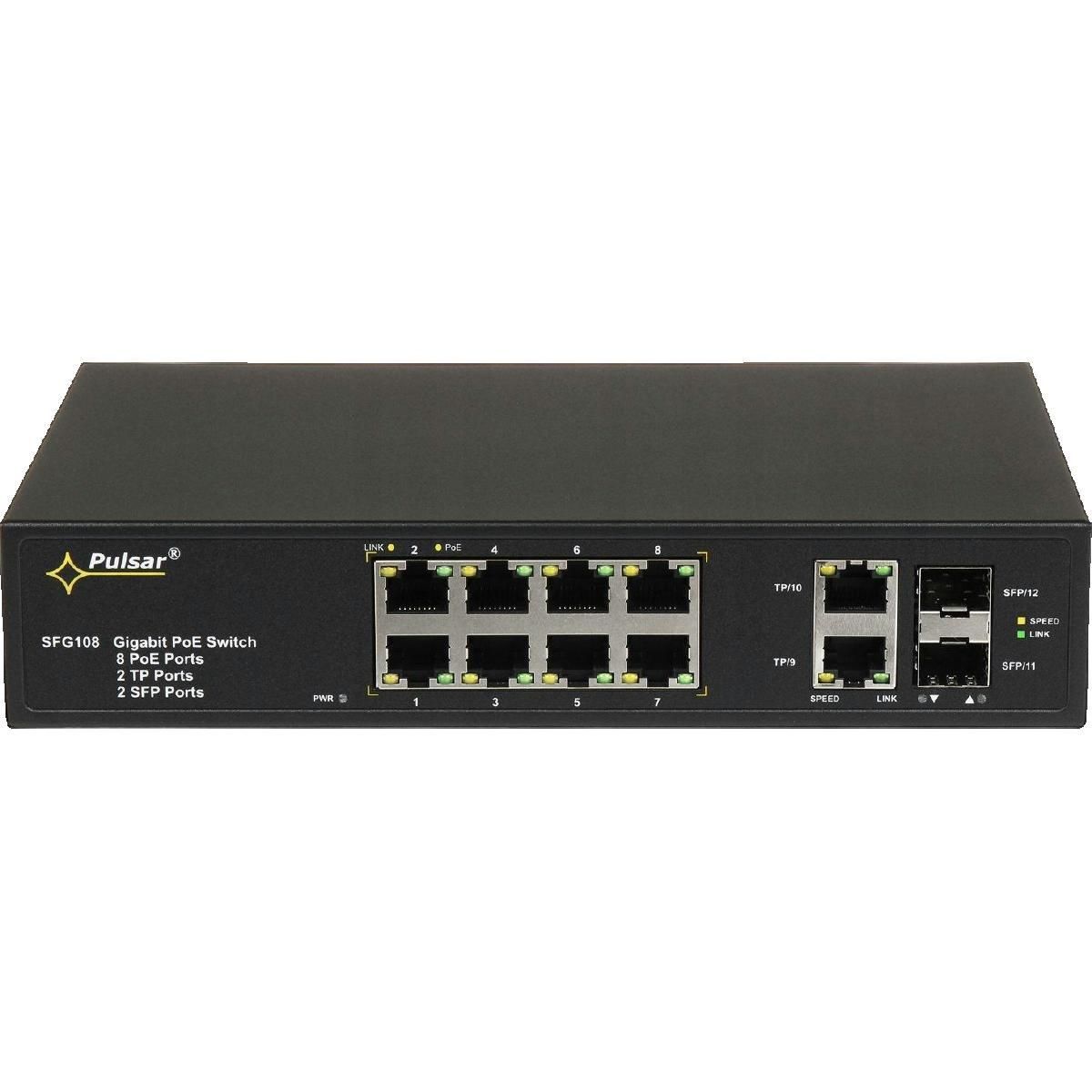 TP-LINK Switch industriel TP-Link SFG-108 12 ports PoE