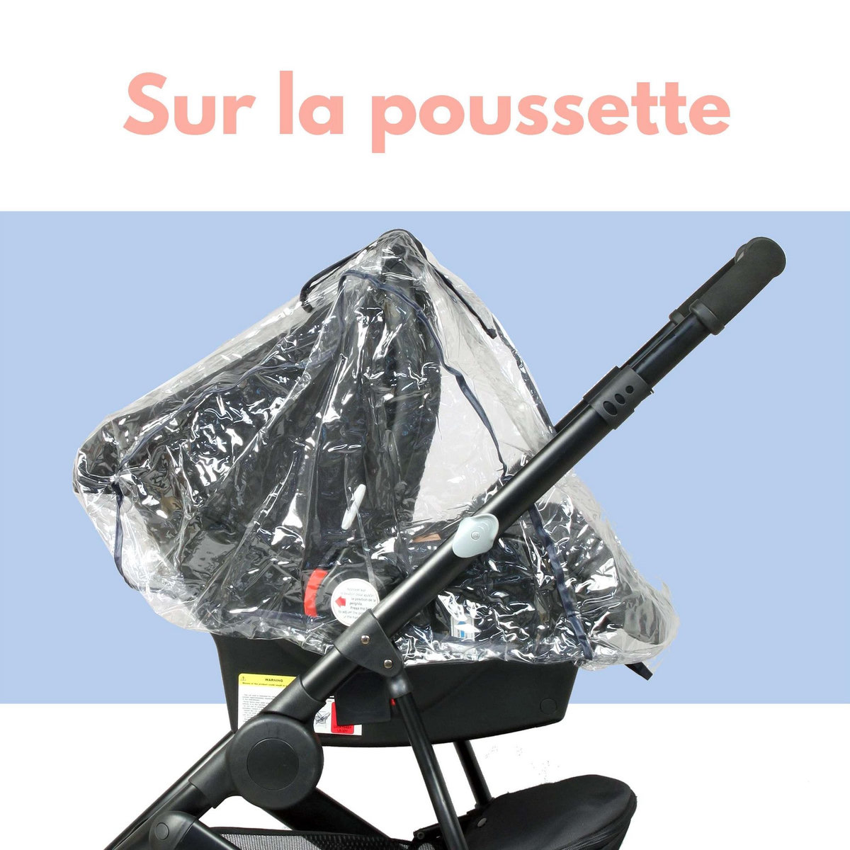 BAMBISOL Bambisol Habillage Pluie | pour Nacelles et Siège Auto Gr0+ | Transparent