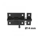 CENTRALE BRICO Verrou à levier verrou de box + gâche diamètre 14 mm AFBAT, acier peint noir