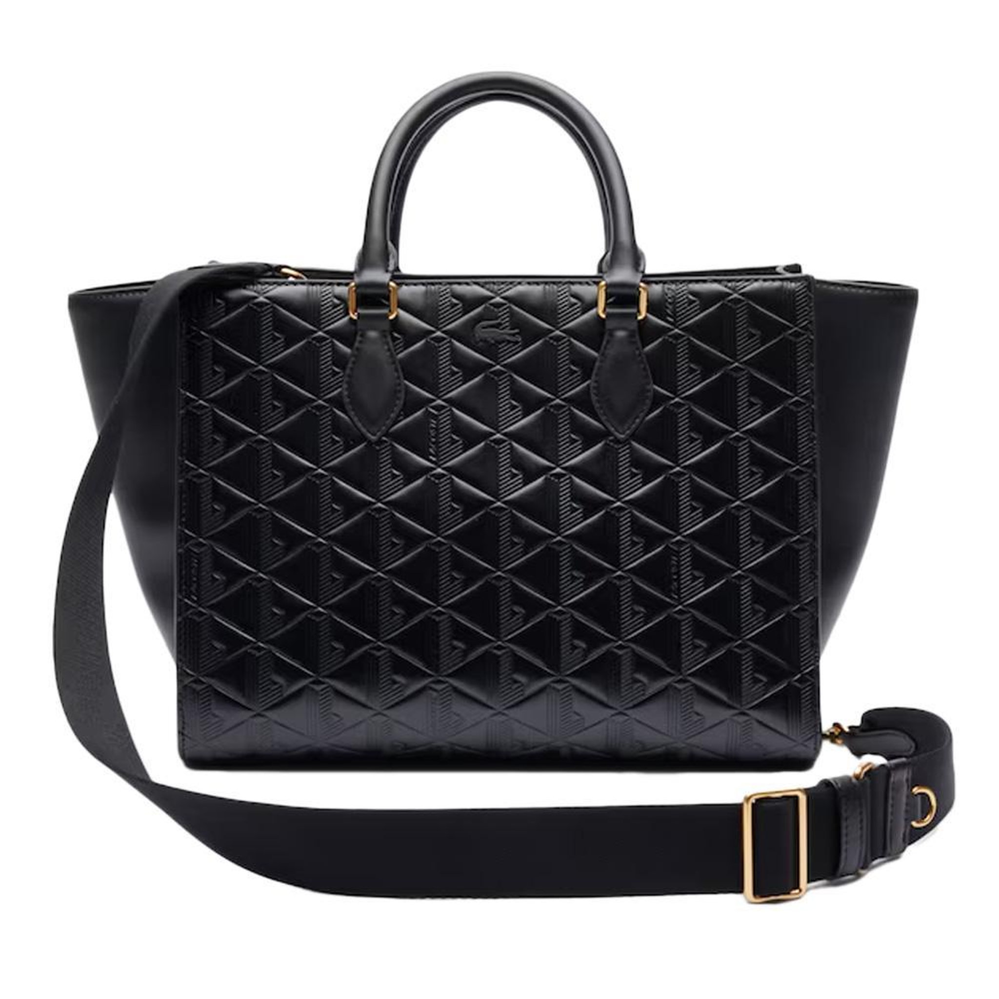 Lacoste Sac à main  Femme Lacoste Lage Maheki Monogram. Coloris disponibles : Noir