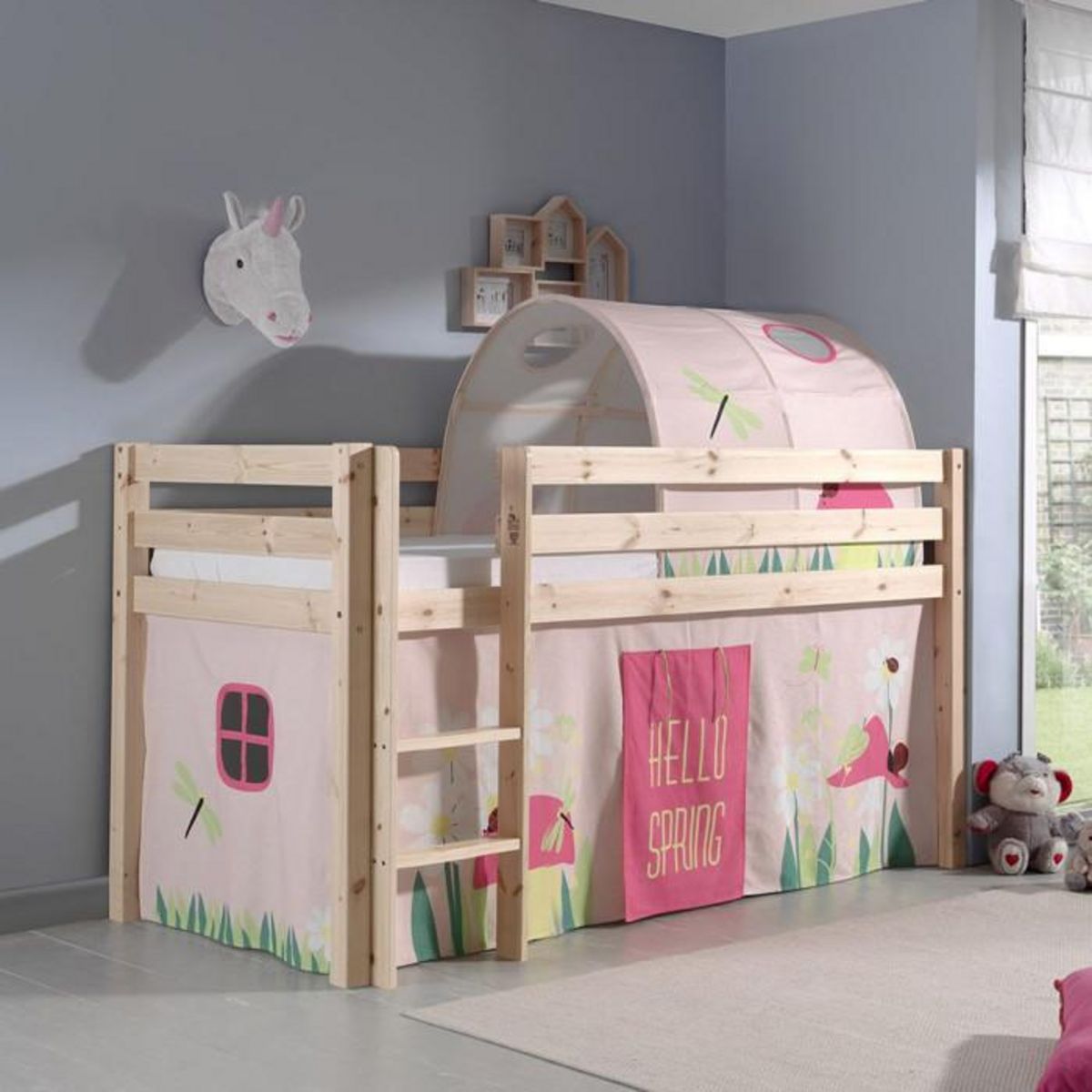 Paris Prix Pack - Lit Enfant, Tente & Tunnel  Pino Spring  Naturel
