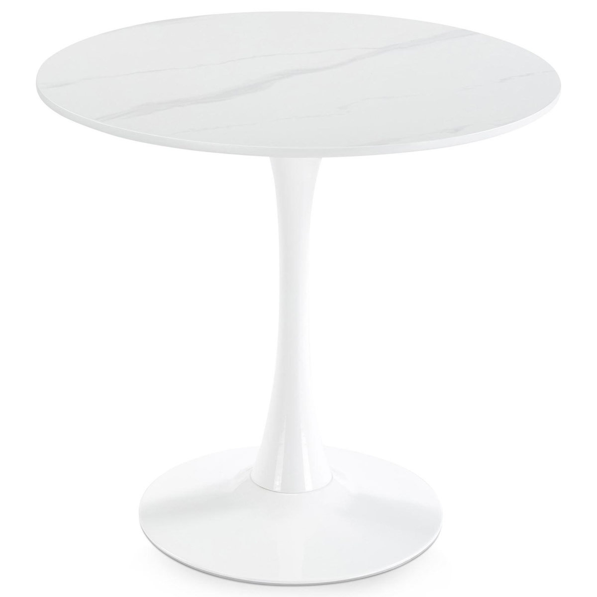 IDIMEX Table à manger ronde LOIRE Ø 80 cm en céramique
