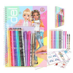 TOP MODEL TOPModel Album à colorier avec set crayons