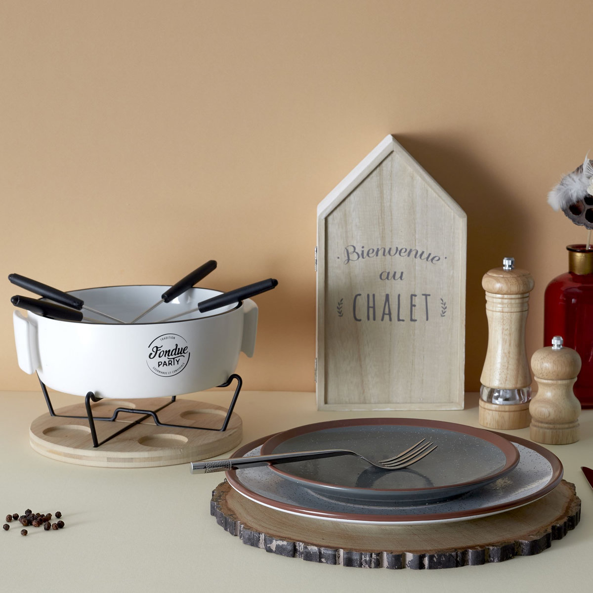 Service à fondue 4 personnes