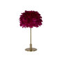 Voir la diapositive 1 : Paris Prix Lampe à Poser Imitation Plume  Ball  50cm Or & Bordeaux