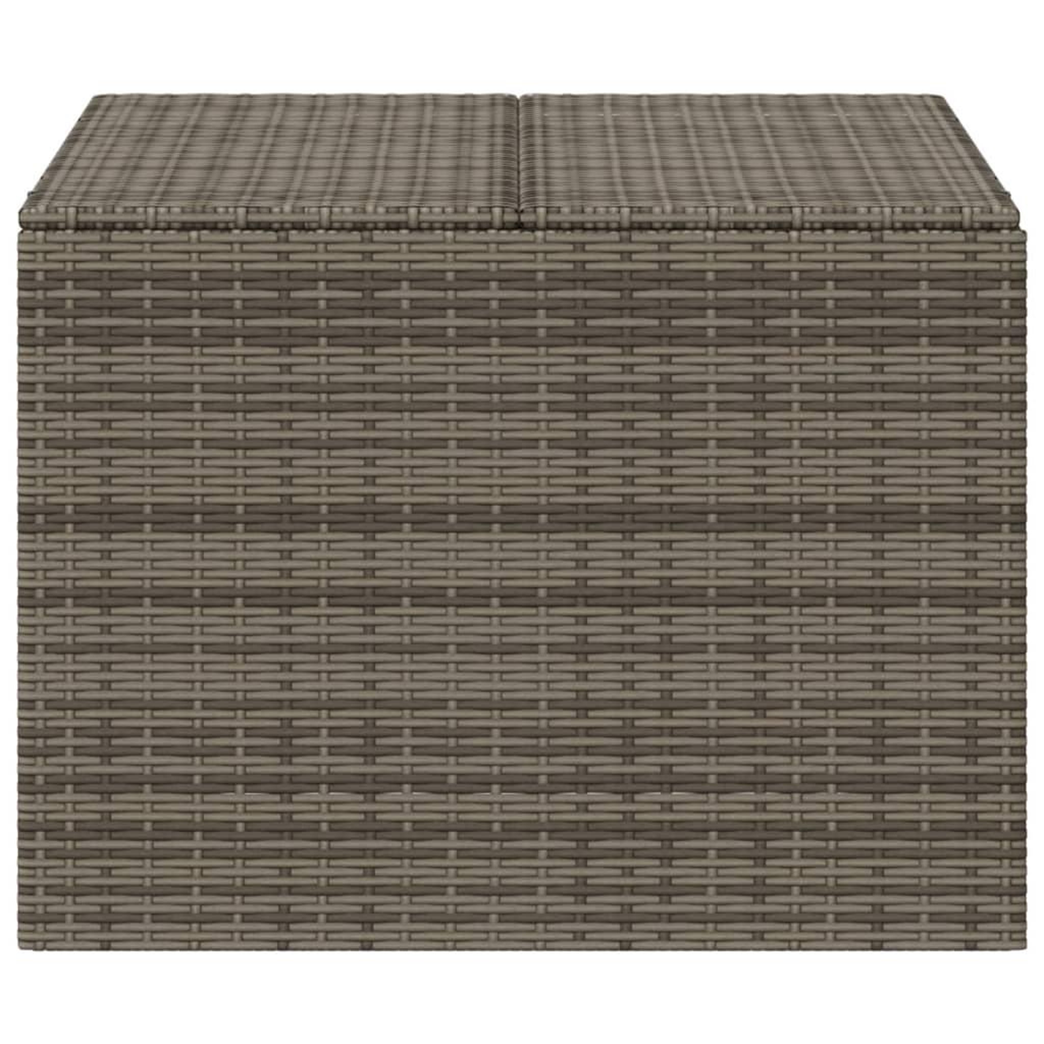 Voir la diapositive 4 : VIDAXL Boîte de rangement de jardin gris 291L resine tressee