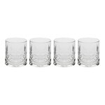 SECRET DE GOURMET Lot de 4 Verres à Cocktail Bas  Gaspard  35cl Transparent