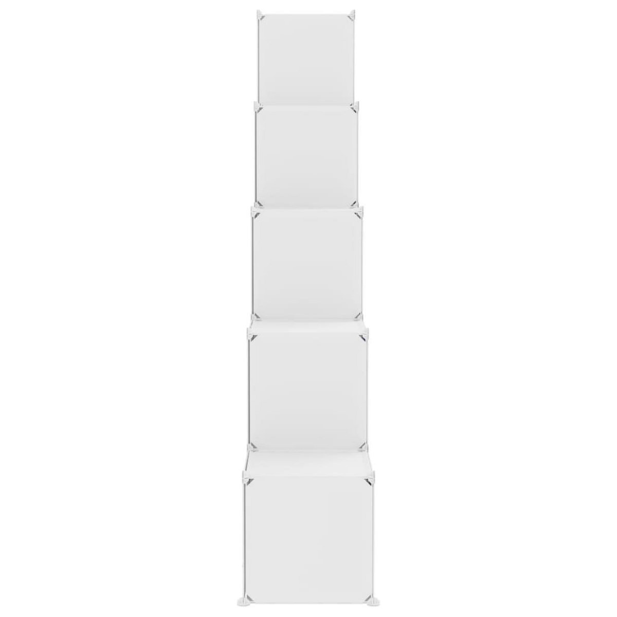 VIDAXL Armoire de rangement pour enfants avec 15 cubes Blanc PP