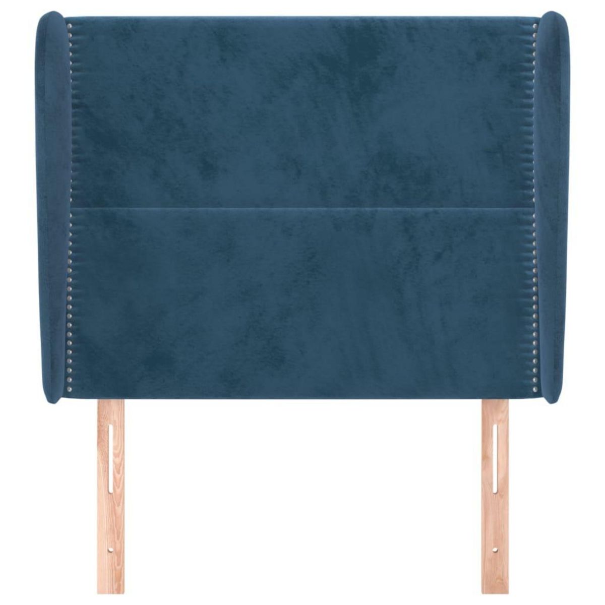 VIDAXL Tete de lit avec oreilles Bleu fonce 103x23x118/128 cm Velours