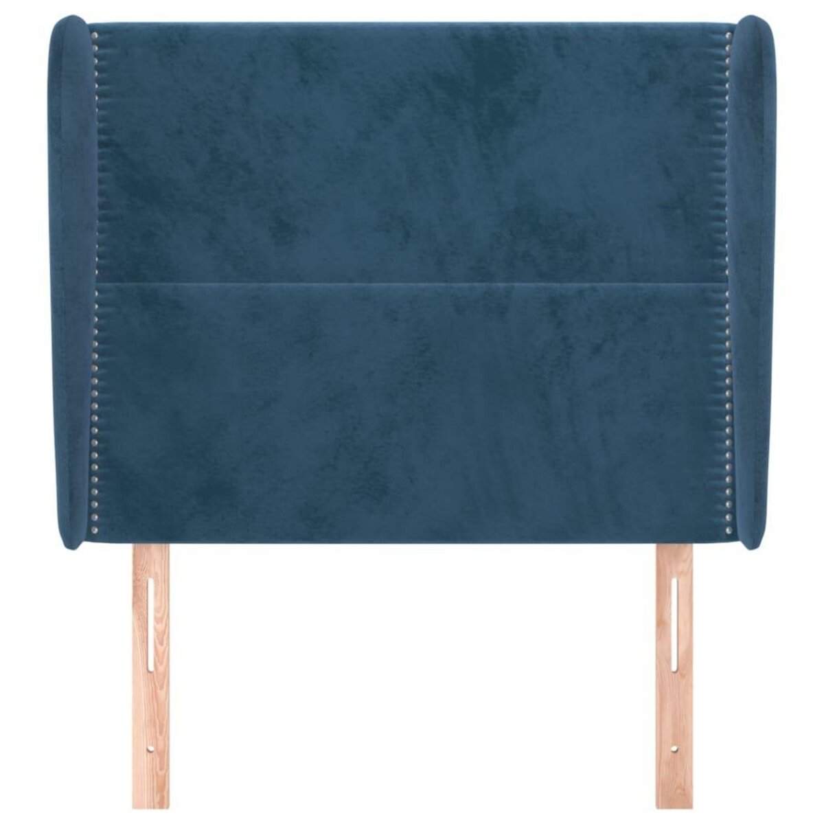 VIDAXL Tete de lit avec oreilles Bleu fonce 103x23x118/128 cm Velours