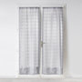 Voir la diapositive 1 : Paris Prix Paire de Voilages Passe-Tringle  Candide  70x240cm Gris