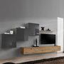 Voir la diapositive 1 : Paris Prix Ensemble Meuble TV  Switch Lamel X  330cm Naturel & Gris