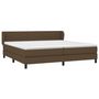Voir la diapositive 3 : VIDAXL Sommier a lattes de lit avec matelas Marron fonce 200x200 cm