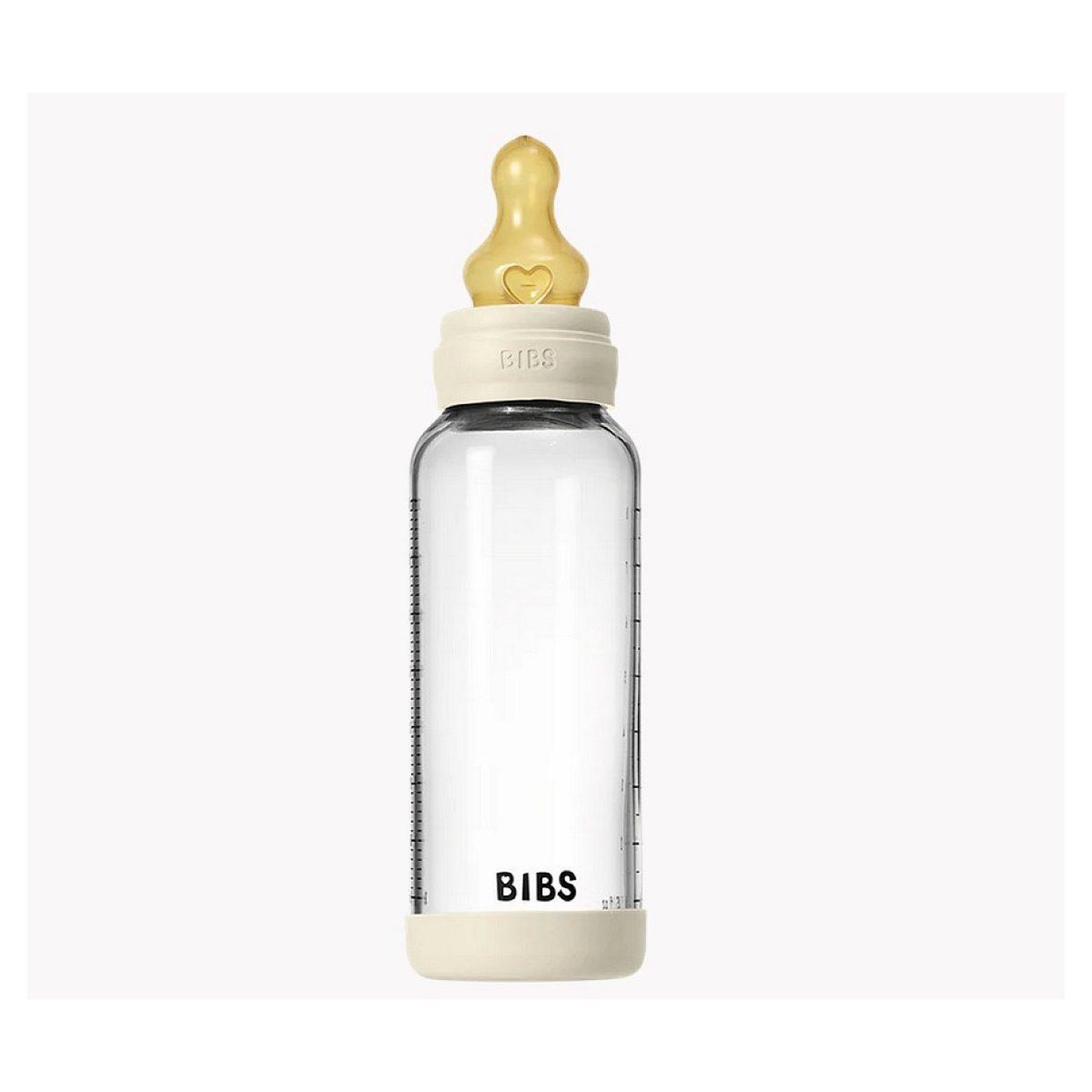 Voir la diapositive 2 : BIBS Biberon en verre tetine en latex - 240ml ivory
