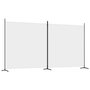 Voir la diapositive 2 : VIDAXL Cloison de separation 2 panneaux Blanc 348x180 cm Tissu