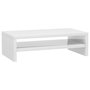 Voir la diapositive 2 : VIDAXL Support de moniteur Blanc brillant 42x24x13cm Bois d'ingenierie