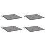 Voir la diapositive 3 : VIDAXL Coussins de chaise jardin lot de 4 gris 50x50x3 cm tissu oxford
