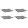 Voir la diapositive 3 : VIDAXL Coussins de chaise jardin lot de 4 gris 50x50x3 cm tissu oxford