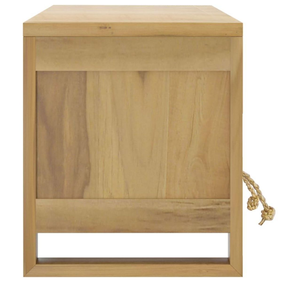 VIDAXL Meuble TV 110x30x35 cm Bois de teck solide