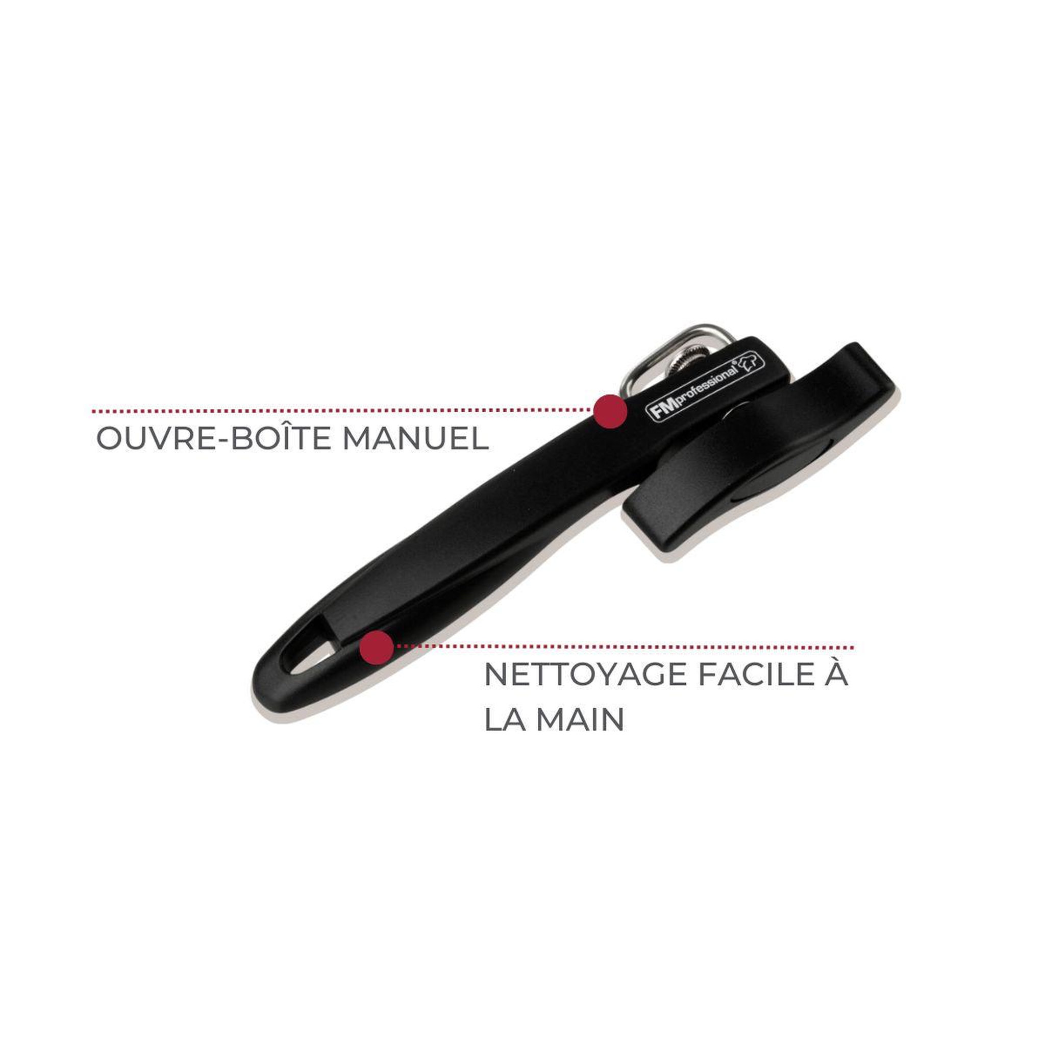 Voir la diapositive 4 : FM PROFESSIONAL Ouvre-boîte manuel 19 cm fm professional divers