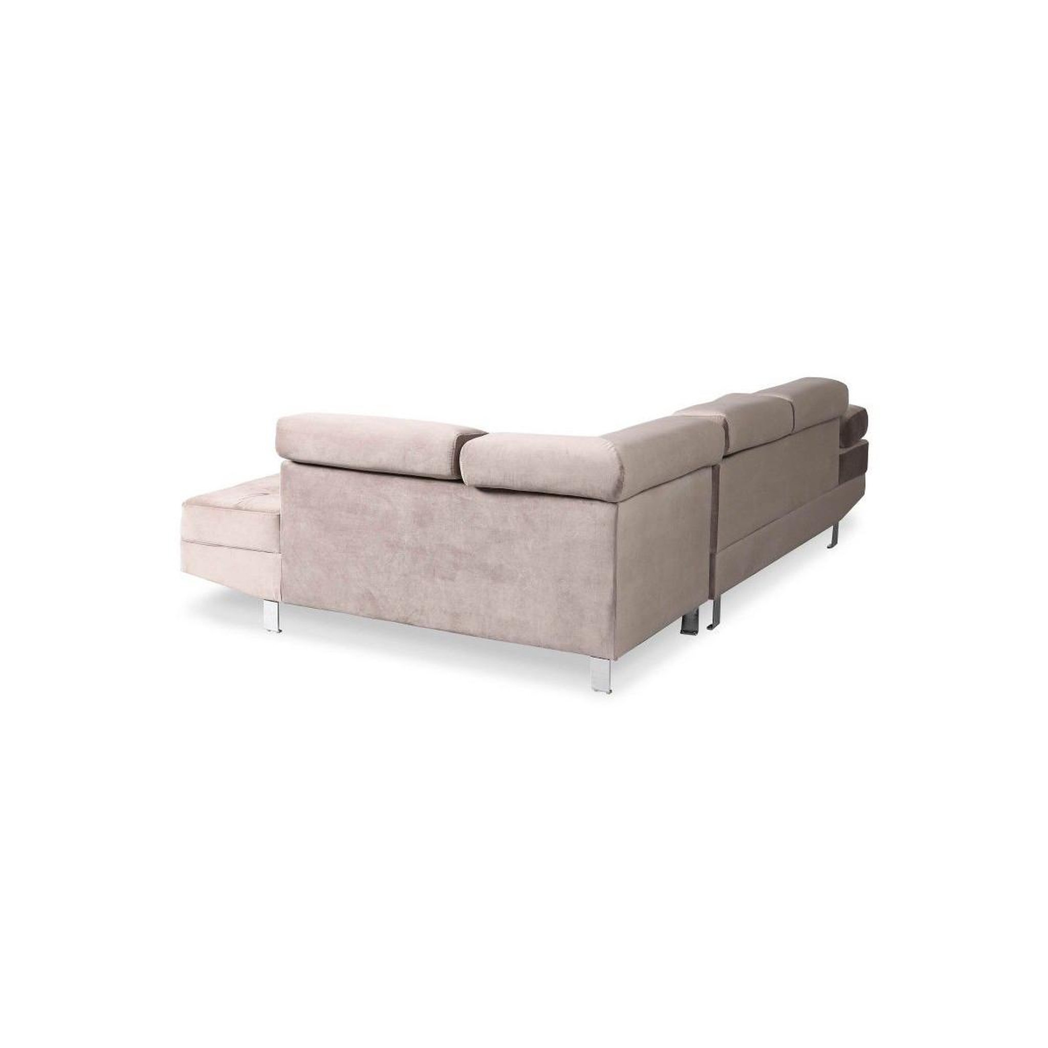 Voir la diapositive 4 : Paris Prix Canapé d'angle droit  têtière  260cm taupe