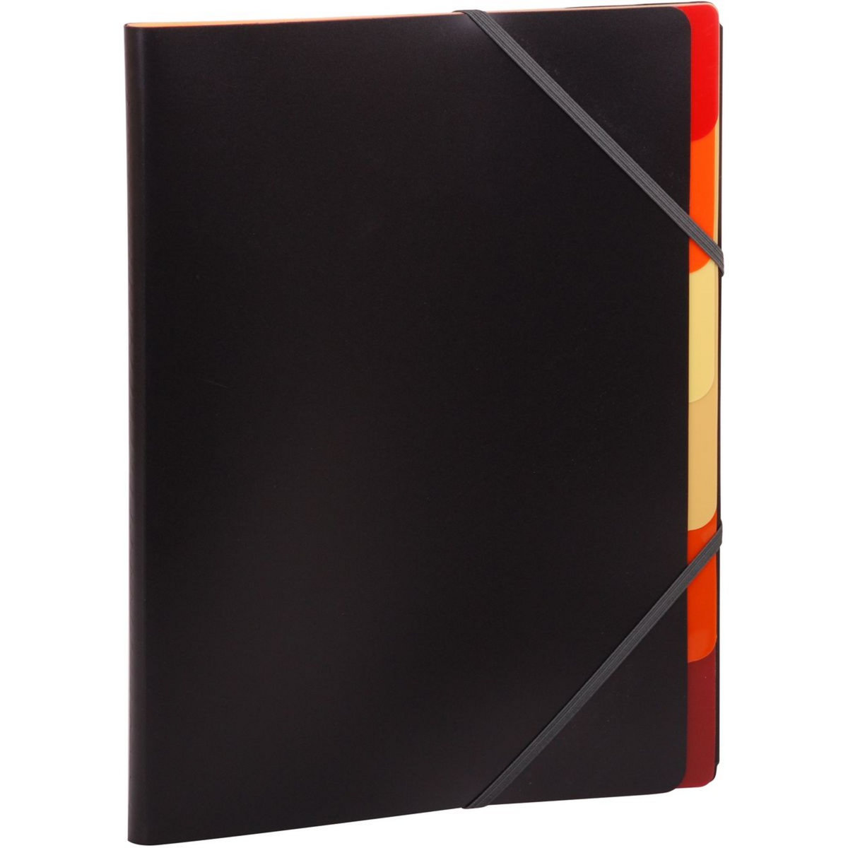 AUCHAN Trieur 6 positions polypro A4 noir